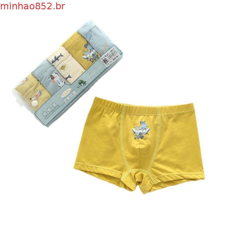 cueca infantil menino algodão cueca infantil Cha Cha Worm Calcinha Infantil Classe A Meninos Boxer Shorts Crianças Calça