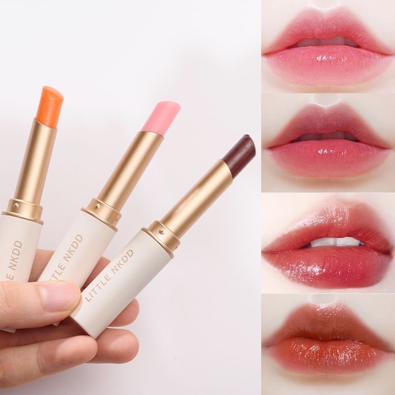Bálsamo labial genuíno que muda de cor, hidratante, hidratante, Anti-secagem, brilho labial, clareamento, Primer, estuda