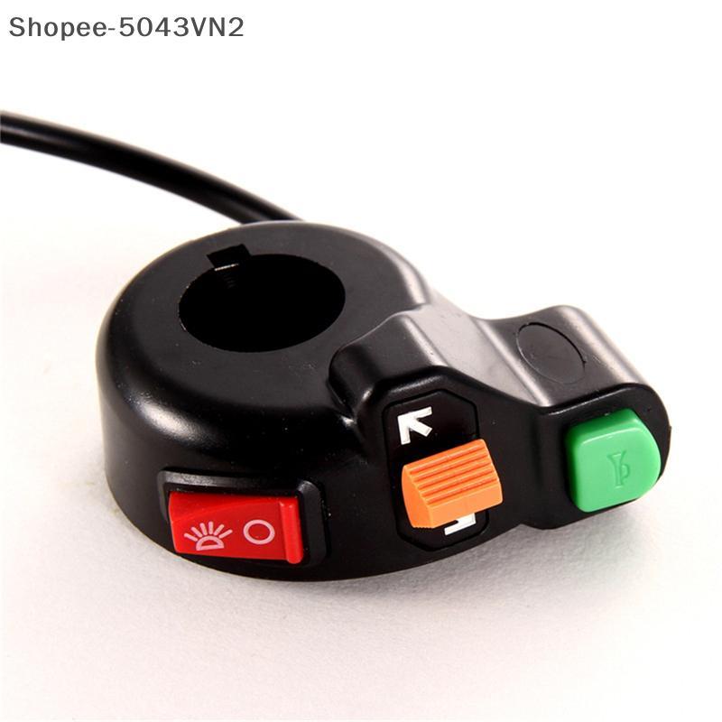 [RE] Universal 7/8'Motocicleta ATV Bicicleta Buzina Iniciar Botão Desliga Kill Switch R