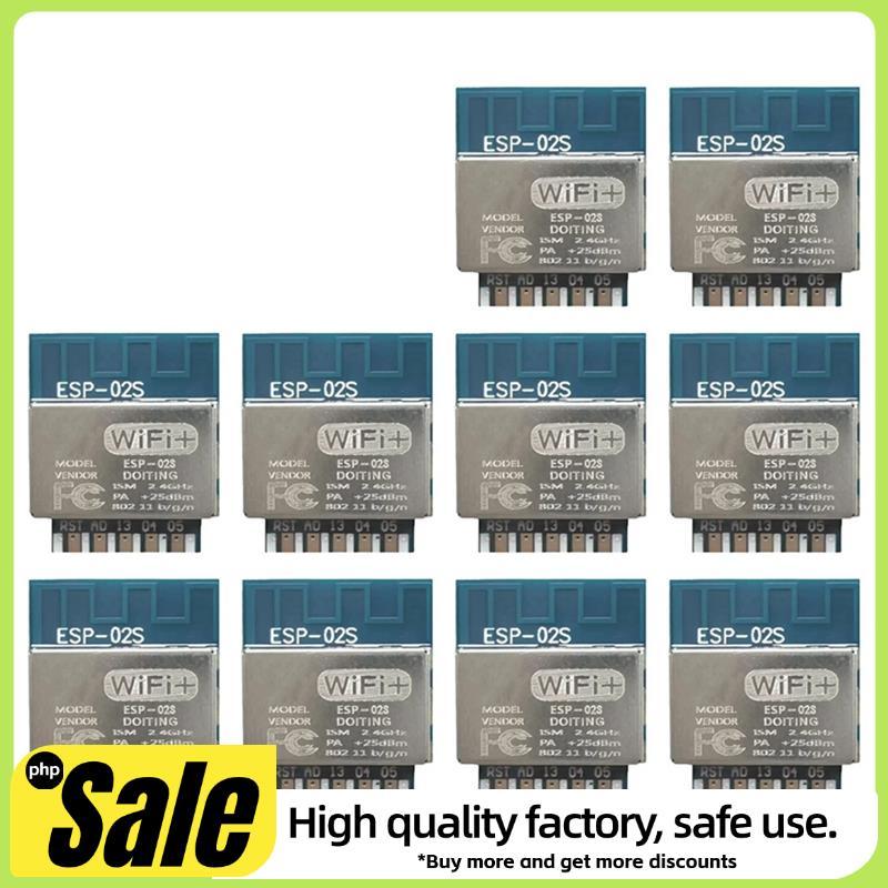 Para ESP8285 ESP-02S Módulo Wi-Fi Serial Pacote De Dedo Dourado 10 Pçs Transmissão Transparente Sem Fio ESP8266