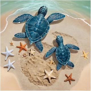 hill froeistung Kits de Pintura em Diamante 5D Tartarugas para Adultos, Arte em Diamante Estrela-do-mar para Iniciantes,