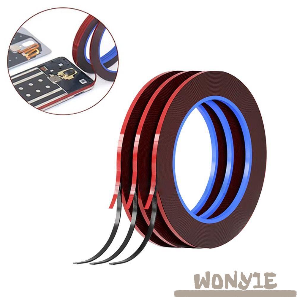 WONY1E 2 Rolos De Fita Para Quadro De Celular , Dupla Face Sem Rastros De 3 Mm Impermeável Reparo