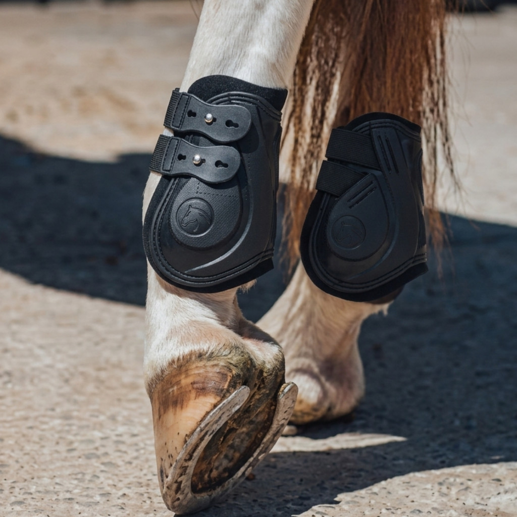 boleteira para cavalo patas traseira velcro de proteção