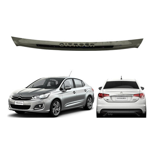 Friso Tampa Porta Mala C4 Lounge 2014 2020 Original Citroen Prateado