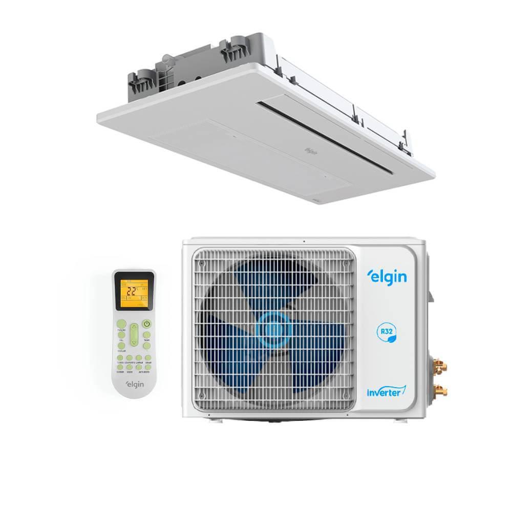 Ar Condicionado Split Cassete 1 Via 12000 BTUs Inverter Elgin Quente/Frio 45KOQI12C2WA - 220V