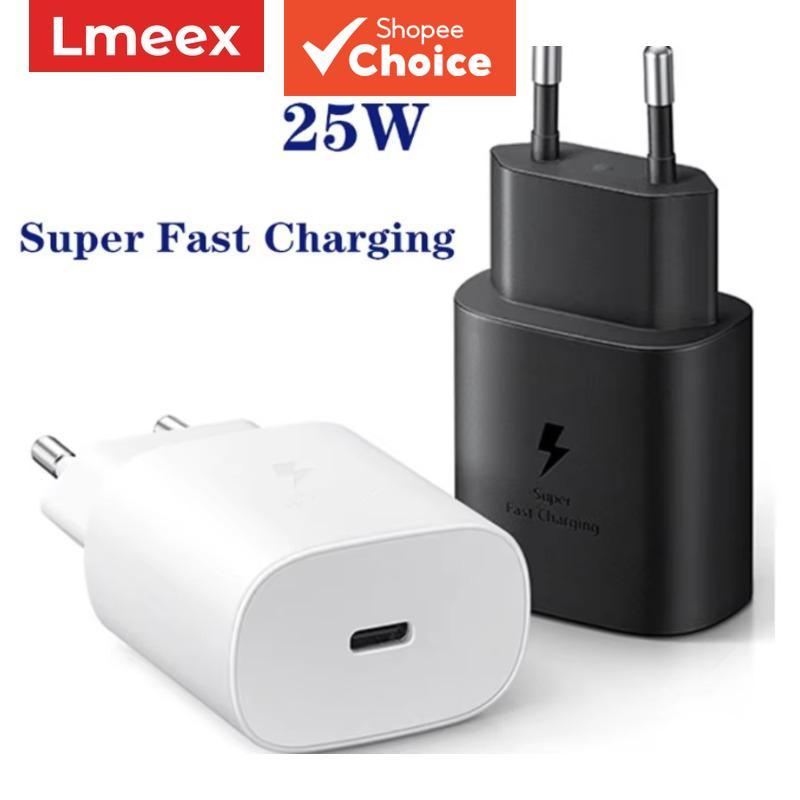 Carregador Rápido 25W PD Tipo C Adaptador de Parede Carregador UE para Samsung Galaxy Série S Série A