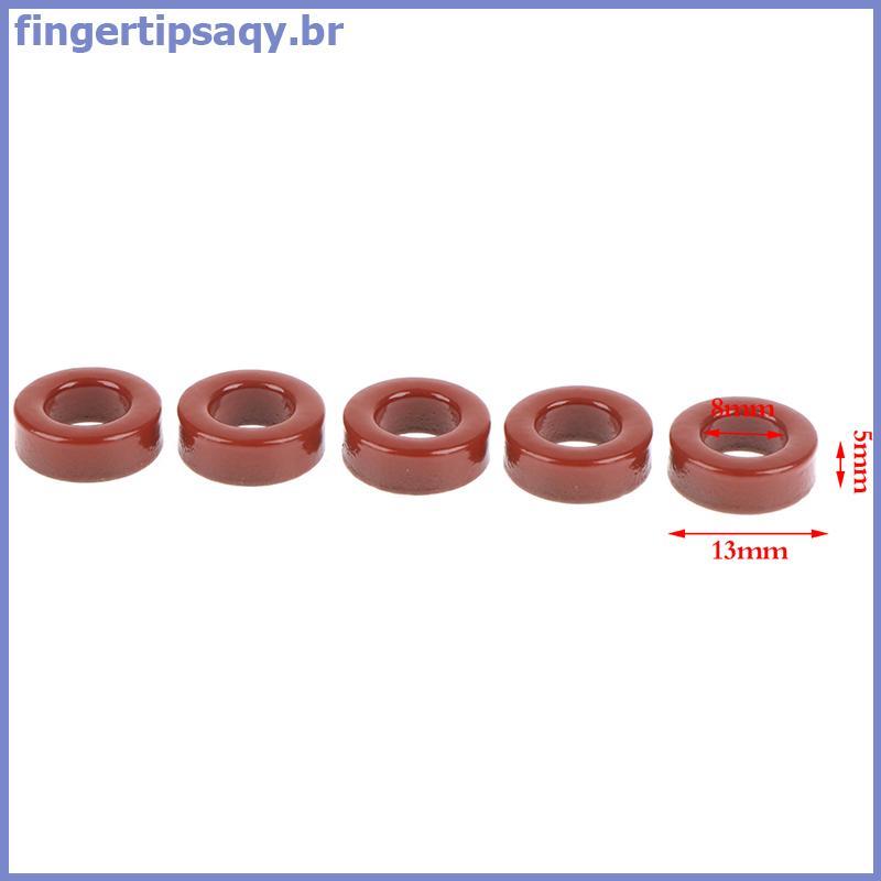 FINGE 5pcs Núcleos De Pó De Ferro Carbonílico T50-2 13 * 7 * 5mm 4.9nH/N2 Núcleo Toróide De Ferrite Micro Metal Anel Mag