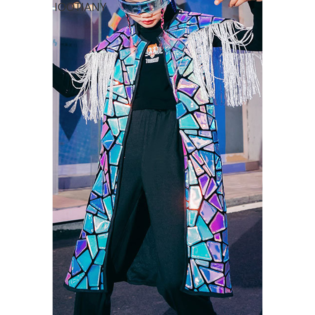 Trajes De Dança Para Crianças E Adultos , Coreanos De Hip-hop , Roupas De Desempenho De Passarela , Modelo De Jaqueta De
