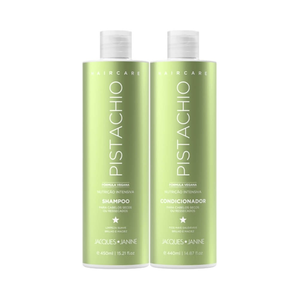Kit Jacques Janine Hair Care Pistachio Shampoo 450ml + Condicionador 440ml