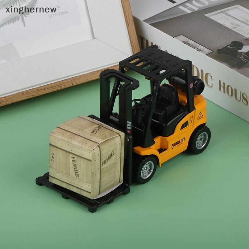 xinghernew Liga Fundida Modelo Veículo Construção Empilhadeira Brinquedo De Fricção Palete De Carga Interativo Para Meni