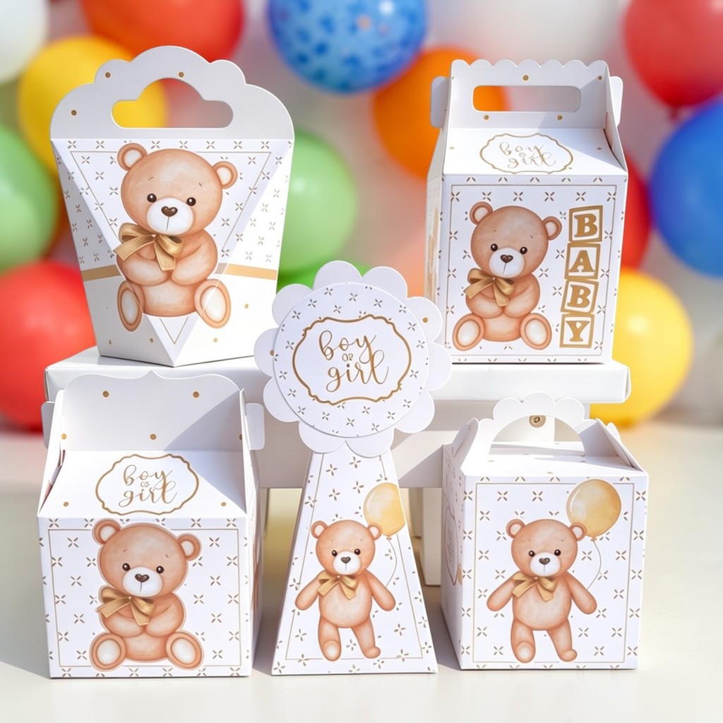 Personalizados CHÁ REVELAÇAO URISNHO NEUTRO CHA DE BEBE  - kit festa - lembrancinha - aniversario - caixinhas
