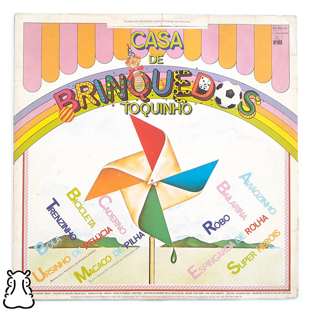LP Toquinho - Casa de Brinquedos - Disco de Vinil 1983 - Hm