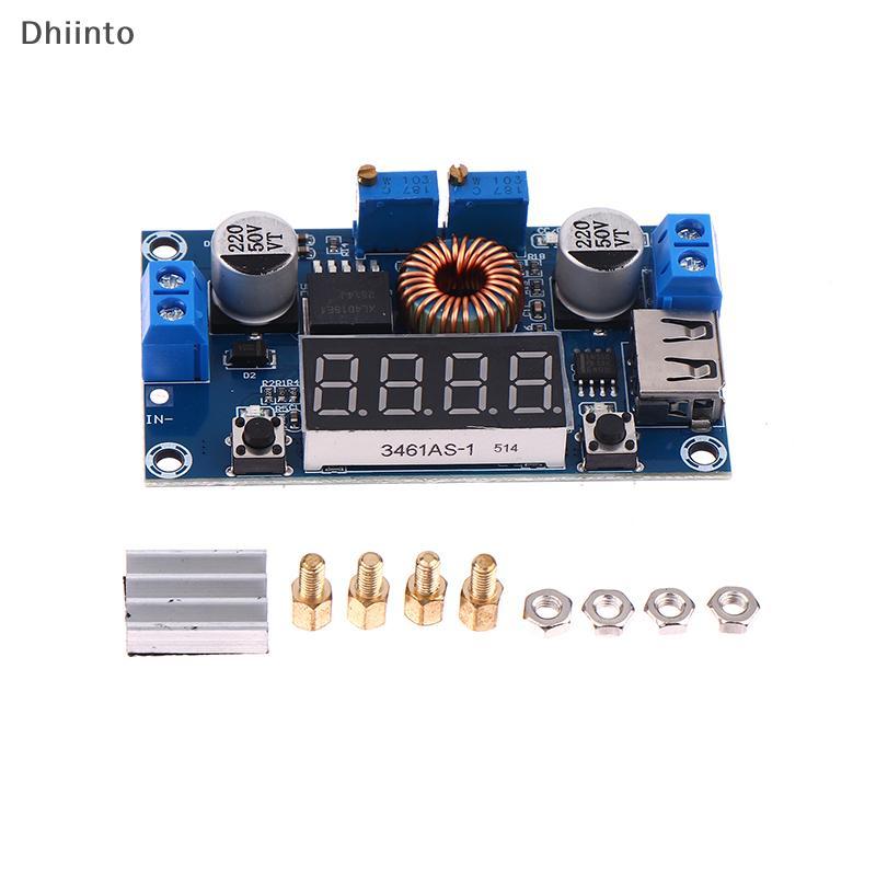 [Dhiint] XL4015 75W DC-5A LED Drive Lithum Bateria Carregador Módulo Reguladores Bu Ajustável Com Voltímetro Display Em