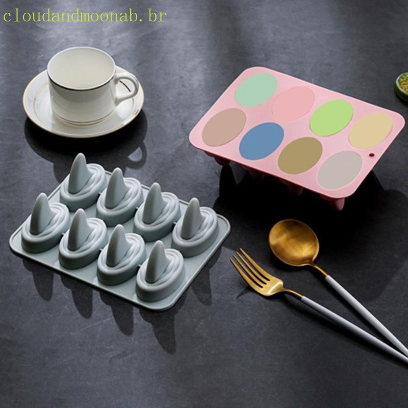 Moldes Silicone Da Bandeja Dos Cubos Aleta Do Tubarão CLO Para Coquetéis Divertidos E Sobremesa Criativa