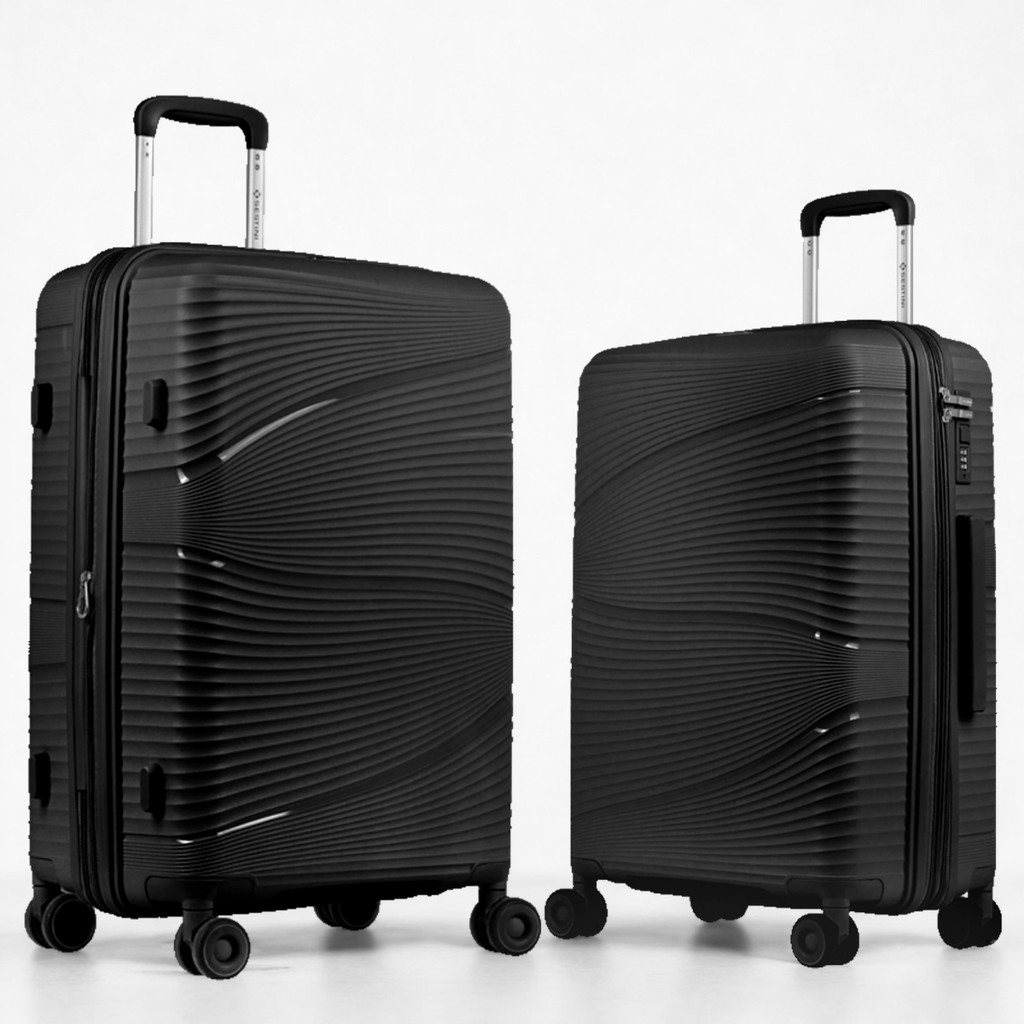 Kit Mala Média 23Kg + Mala de Bordo 10Kg Sestini Joy Pp 360º