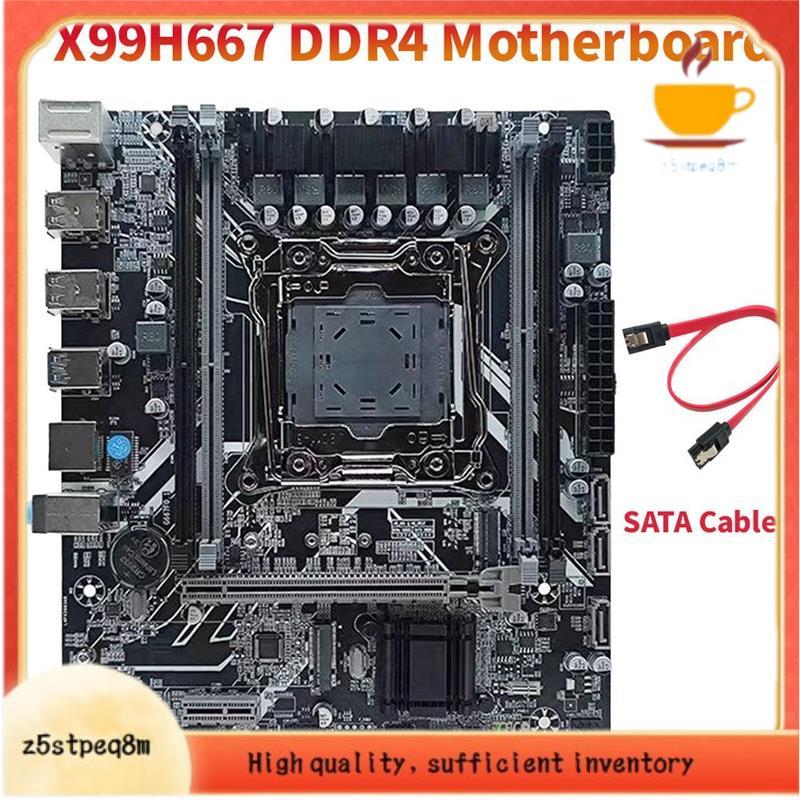 X99H667 DDR4 Placa-Mãe LGA 2011-3 H81/B85 Chip Suporta 4X DDR4 RAM Gigabit Ethernet M . 2 NVME X99 De Desktop