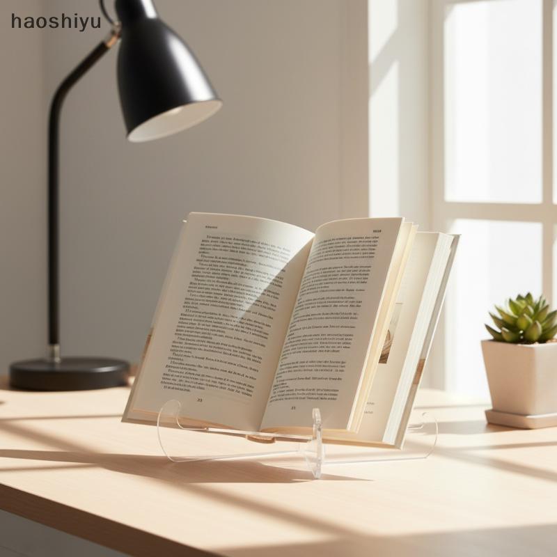 HAO Estável Transparente Acrílico Livro Suporte Raso Display Cavalete Tablet Titular Para Escritório Profissional Hotel
