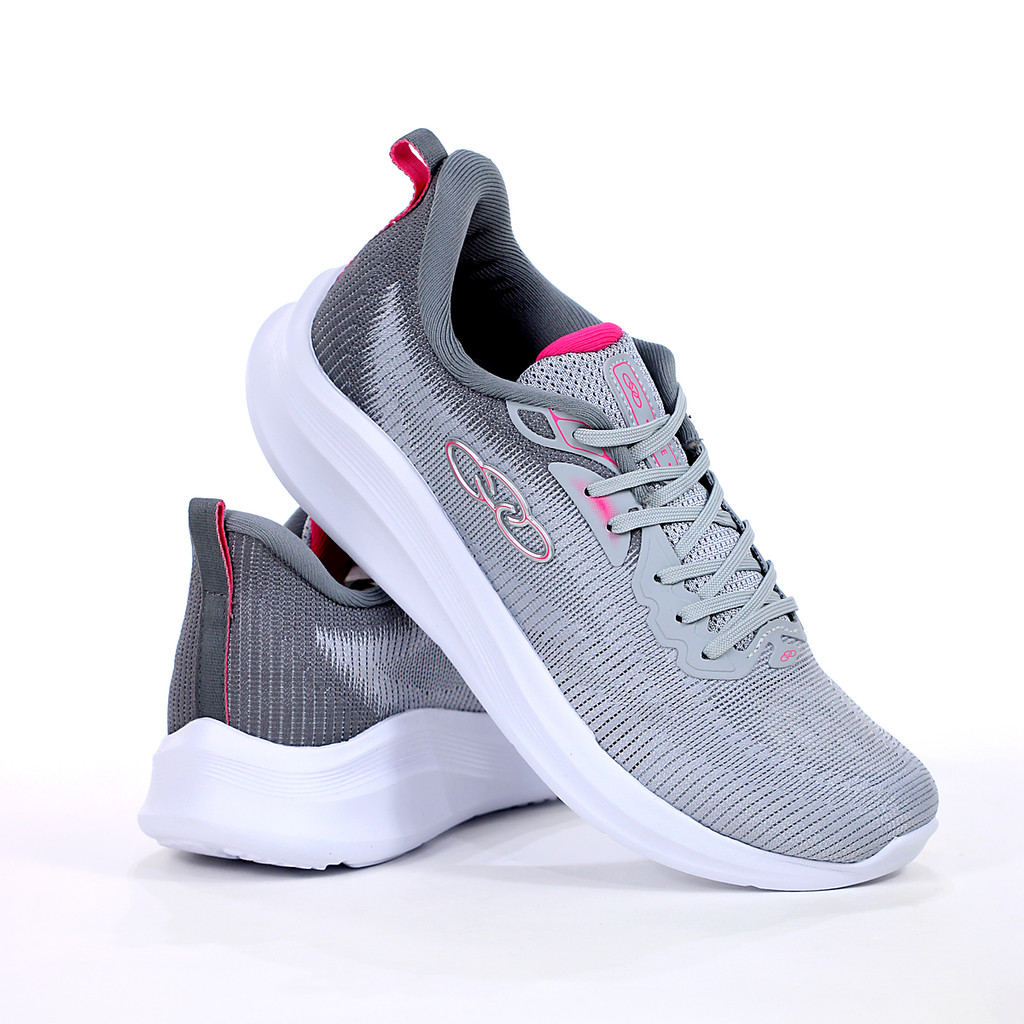 Tênis Olympikus Jade Cinza e Rosa - Feminino