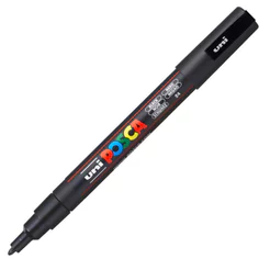 Caneta Posca PC-3M Preta Uni-Ball