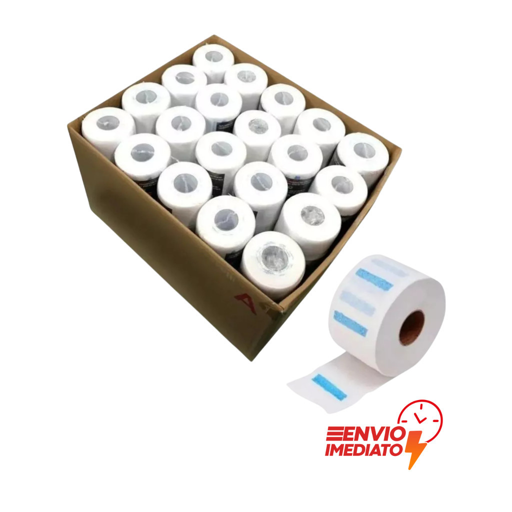 1000 Golas Higiênicas | Protetor de Pescoço Neck Paper 10 Rolos