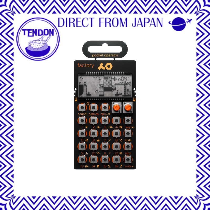 Produto importado oficialmente Teenage Engineering PO-16 factory Pocket Operator Sintetizador de melodia/lead TE010AS016