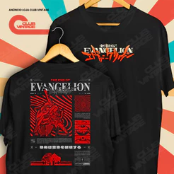 Camiseta Frente e Verso Evangelion The End Of Camisa de Animes 100% Algodão