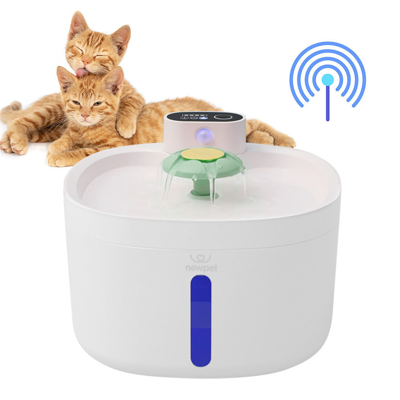 Newpet 2.6L Fonte de Água Sensor Bebedouro Gato Cachorro Cão Pet Ativo de Água Automático de Estimação Filtro