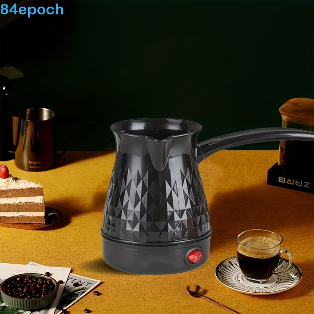 Chaleira De Café Expresso BREPOCH , Cafeteira Turca Ergonômica Com Alça Longa De 600 W , Mini Elétrica