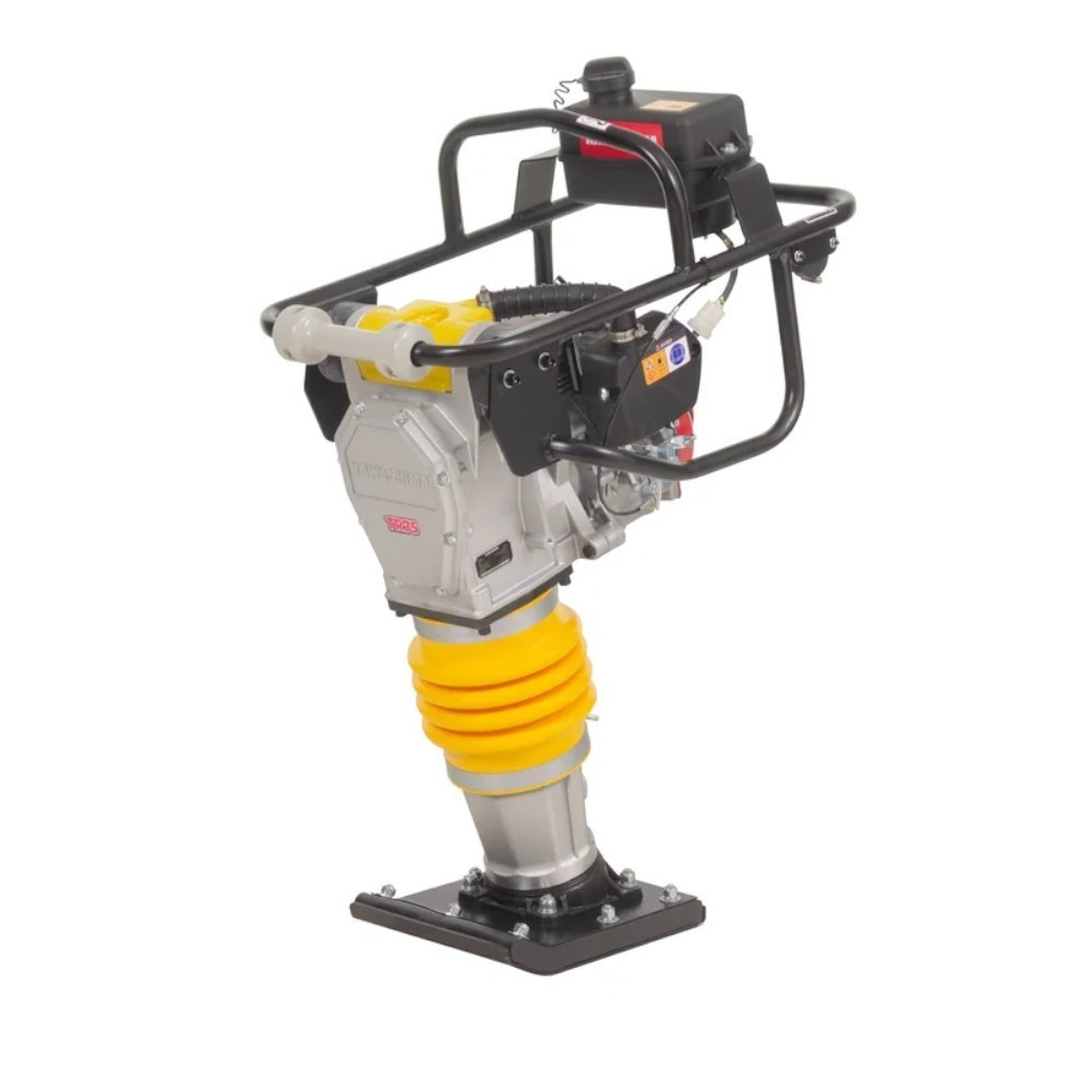 Compactador de solo tipo sapo a gasolina 345 x 285 mm 3,7hp 4 tempos TR 75 Kawashima