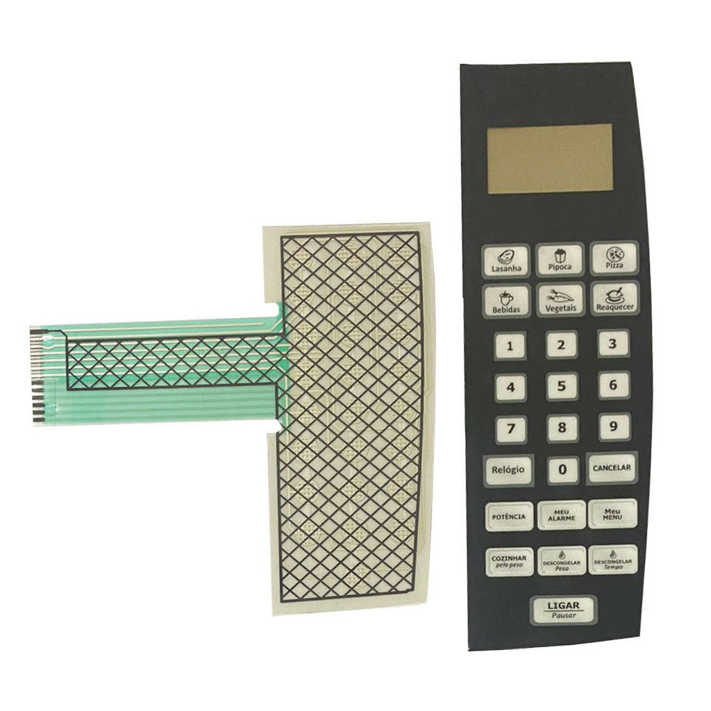 MEMBRANA / TECLADO COMPATIVEL MICROONDAS PMS24 / PMS18 - 18,5 CM X 5,8 CM