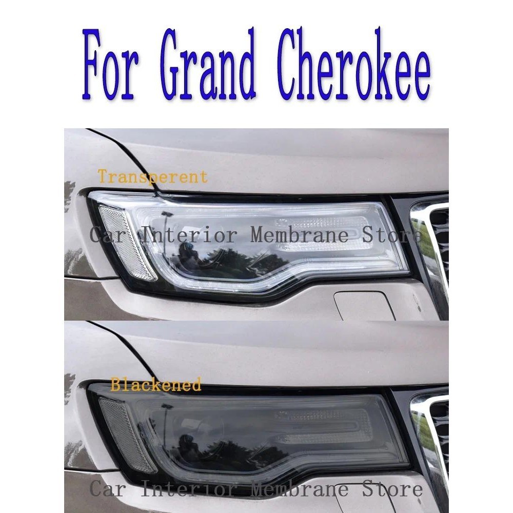Para Grand Cherokee 2014-2020 Farol Exterior Do Carro Anti-Risco Frente Lâmpada Matiz TPU Película Protetora Acessórios