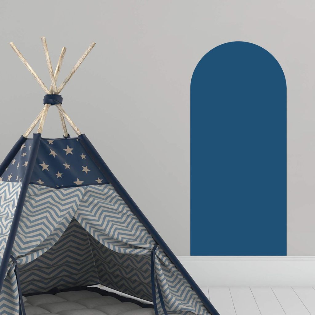Adesivo de Parede Arco Azul Marinho Quarto Infantil 54x120 cm