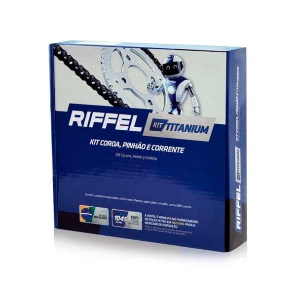 KIT RELAÇÃO CG 125 CARGO/ TITAN/ FAN (2000 A 2008) - RIFFEL TITANIUM