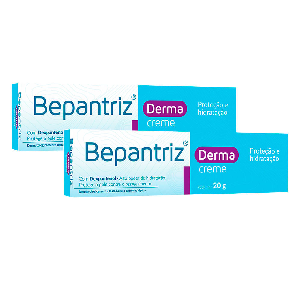 Kit 2 Bepantriz Derma Creme Hidratante com Dexpantenol 20g