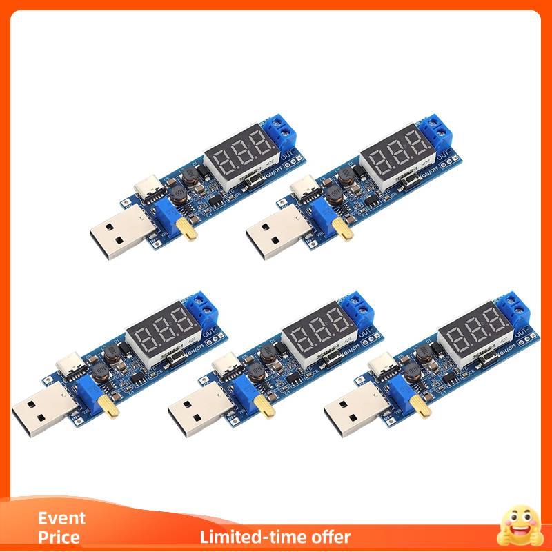 Módulo De Fonte De Alimentação UP/Down Conversor De Reforço De Energia USB Micro Ajustável A