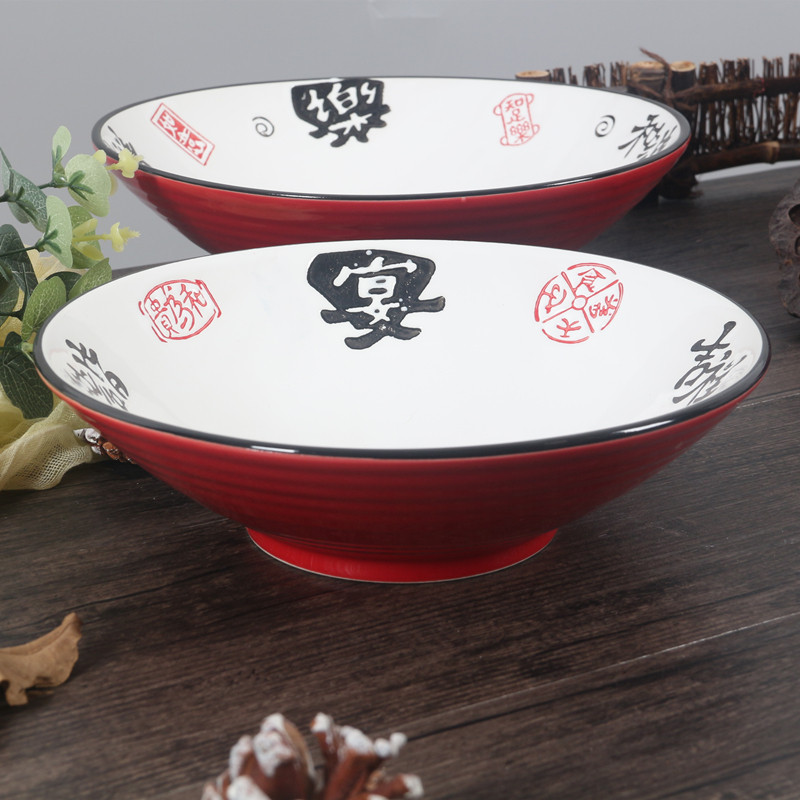 Retro chinês comercial tigela de cerâmica prato tigela picante tigela quente picante perfumado pote Chongqing pequena ti