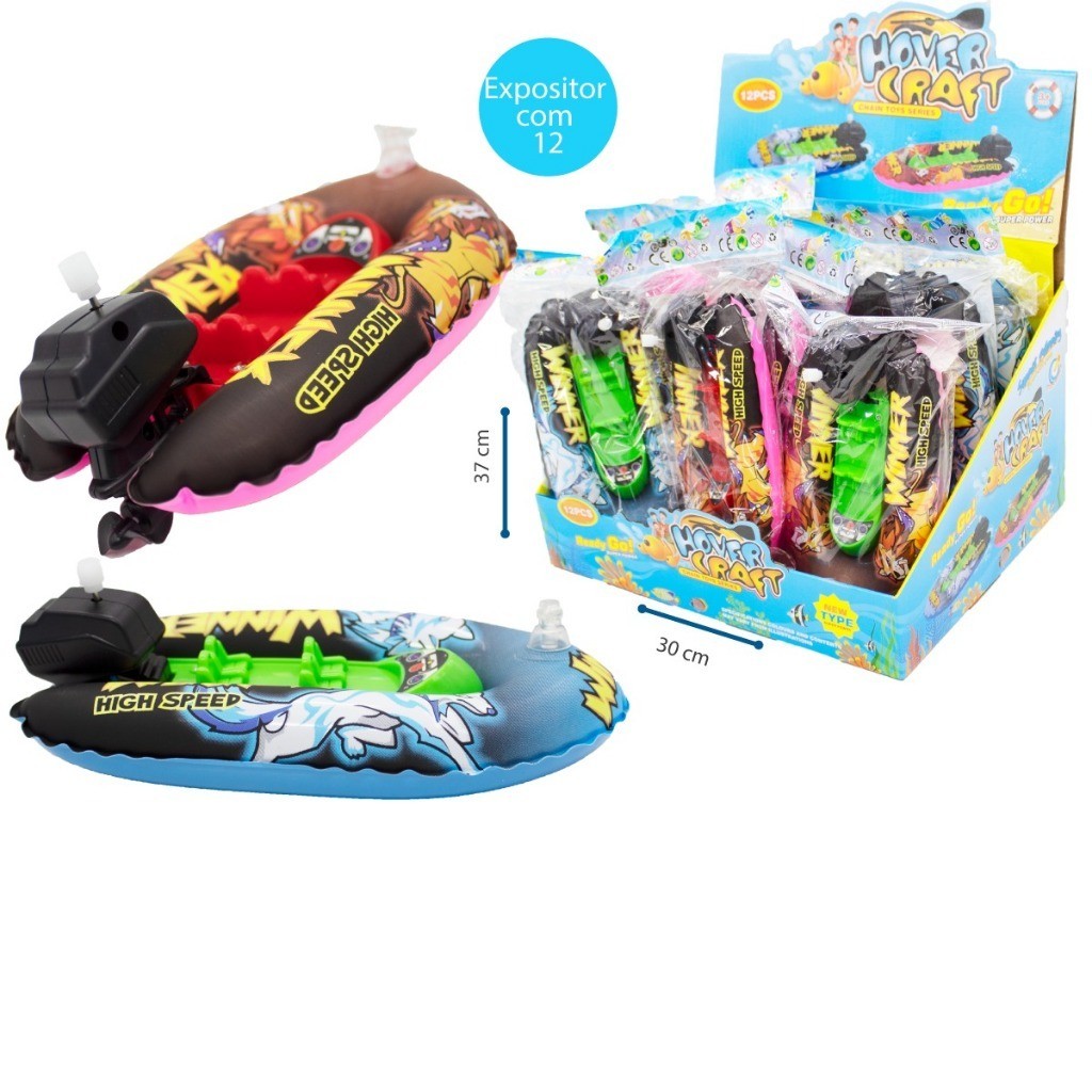Barquinho De Brinquedo Anda Na Água Barco Bote Inflável
