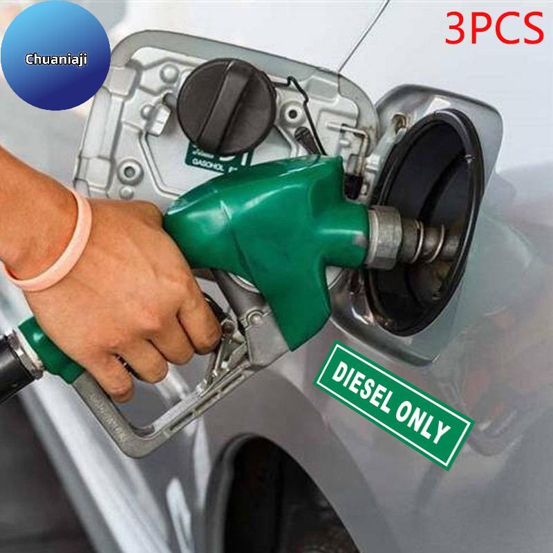 Chuaniaji 3 PCS Lembrete De Gasolina Diesel Carro Stier Para Tanque De Óleo Tru Trator Veículo Automóvel Acessórios BR