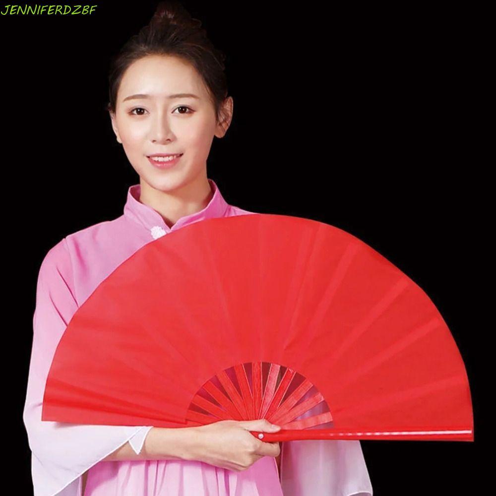 Ventilador JENNIFERDZBF Kung Fu , Clássico De Osso De Plástico De 8 Polegadas Portátil DIY Durável Tai Chi
