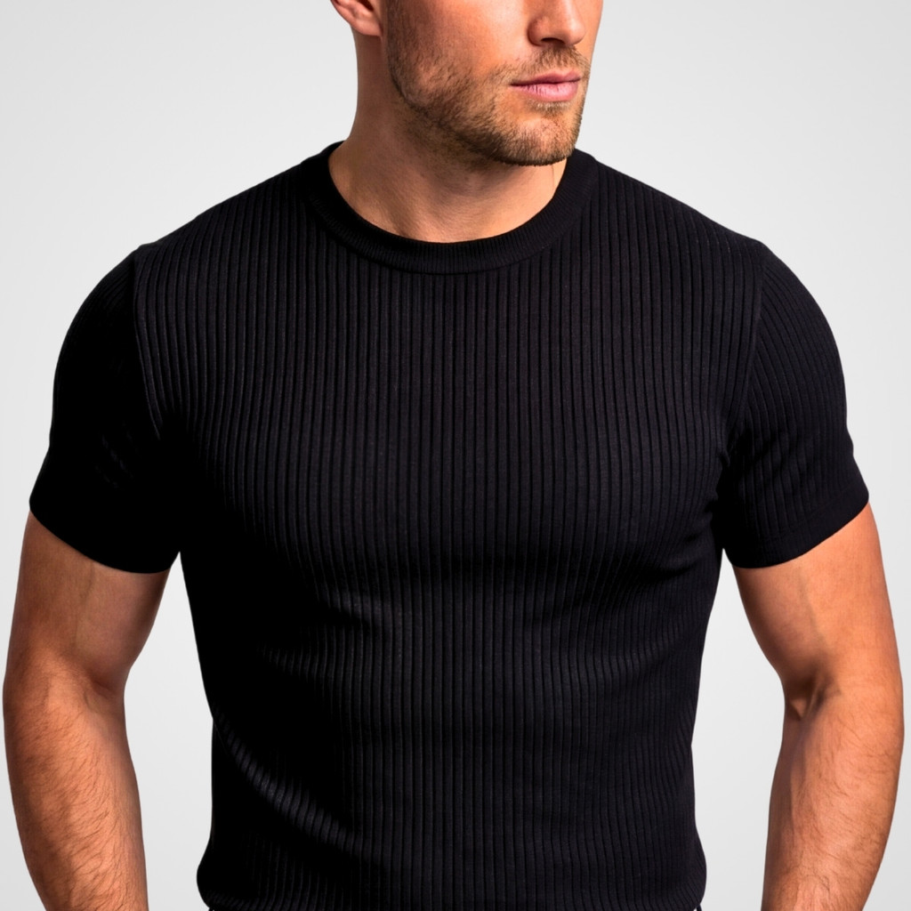 Camiseta Masculina Canelada Slim Americana Rapper Academia Treino Gringa Ribana