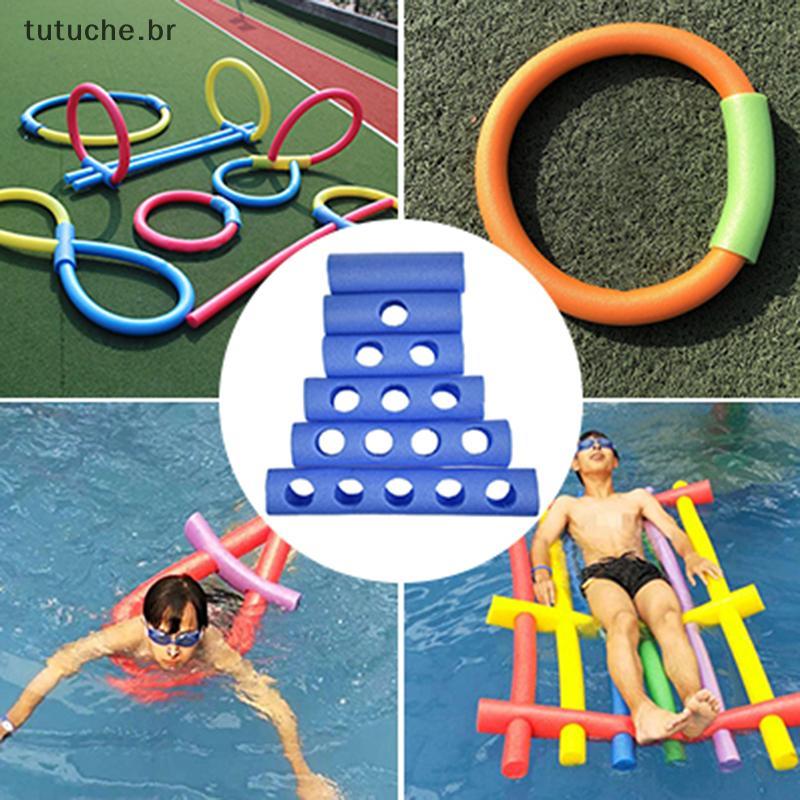 TU Oco Flexível Piscina Flutuador De Água Ajuda Espuma Macarrão Conector Flutuante Sti Anel De Natação BR
