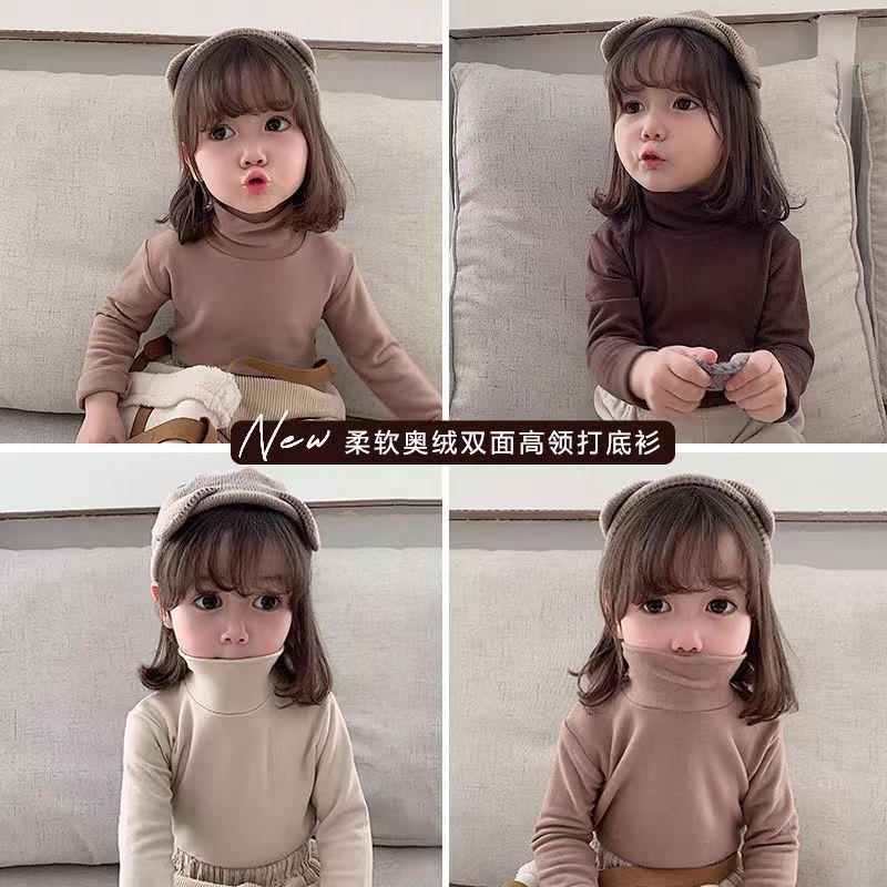 Meninas camisa de fundo 2022 novo estilo crianças homens mulheres mesmo estilo de manga comprida camiseta outono inverno