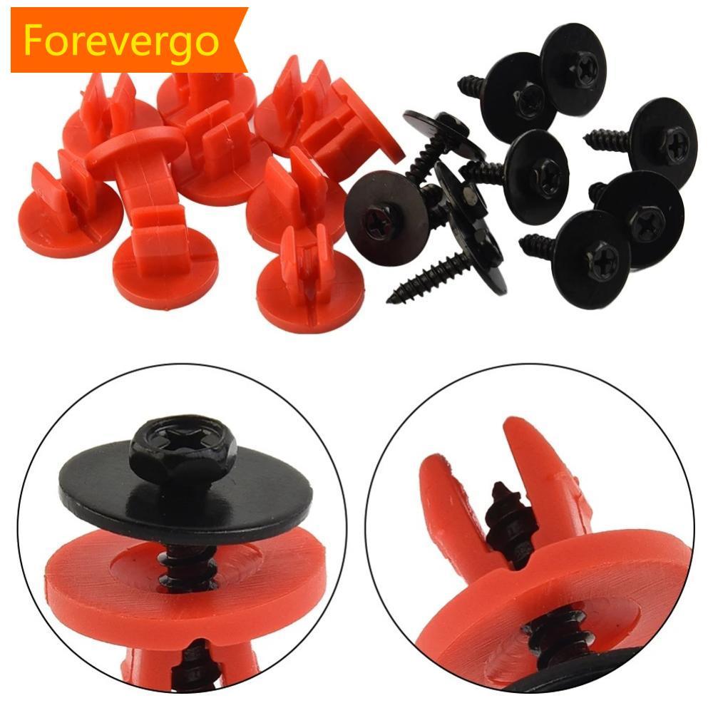 forevergo 20 Peças Clipes De Cobertura Da Bandeja Inferior Do Motor Carro Parafusos Para Ford Focus Ii 04-11 C-max 03-10