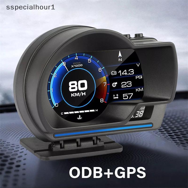 PCL Universal OBD2 E GPS Medidor De Sistemas Duplos Velocímetro Head Up Display Muti-Função Temperatura Da Água Turbo Ac