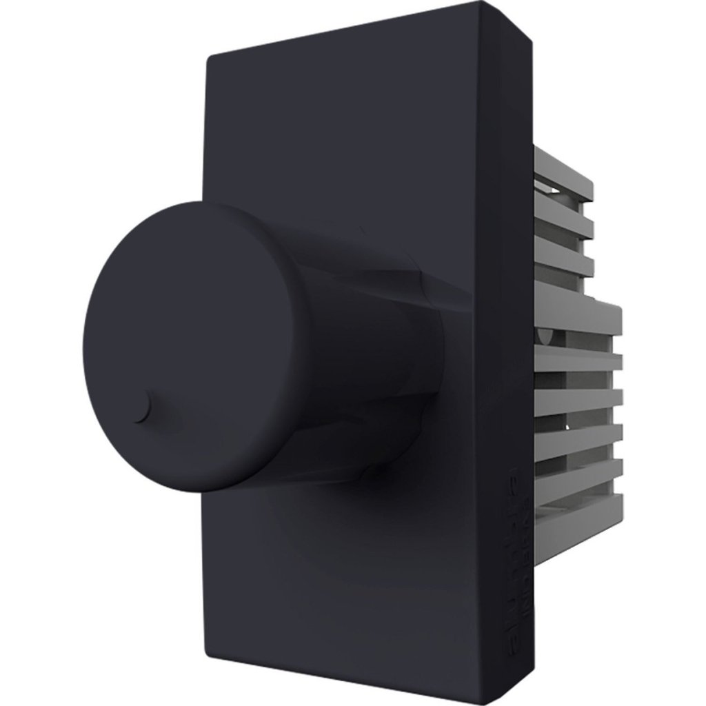 Dimmer Bivolt 1 Módulo Inova Pro Class Alumbra Preto Ébano
