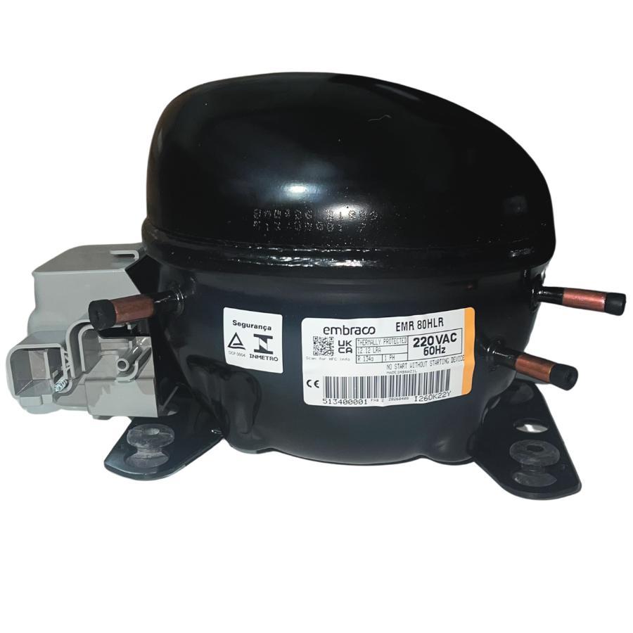 Compressor Embraco 1/4+ Gas R134a Egas80hlr P/ Geladeira