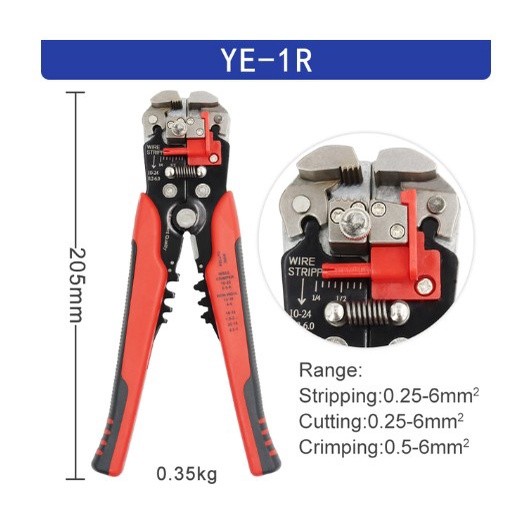 Descascador de arame ferramentas multitool alicate yefym YE-1 cortador de descascamento automático fio friso eletricista