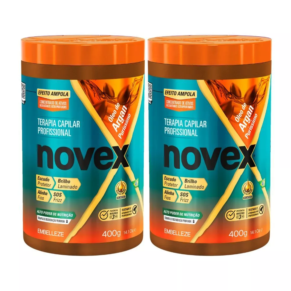 Kit 2 Creme de Tratamento Novex Óleo de Argan — imagem 1