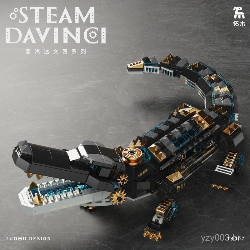Blocos de montar Lego, série de blocos de montar de animais, conjunto mecânico de crocodilo e coruja, educativo para cri