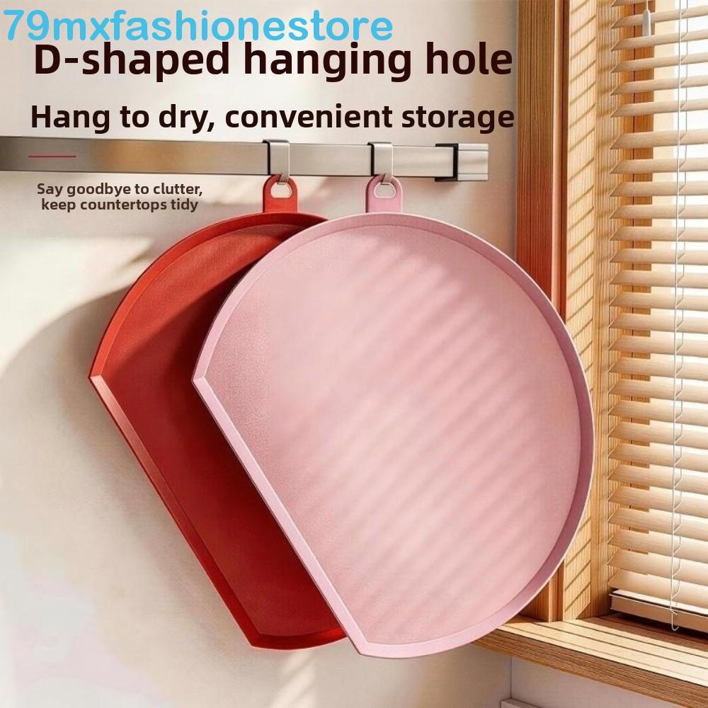 Tábua De Corte MXFASHIONESB TPU , Semicircular Dupla Face Bloco De Cozinha Em Forma De D